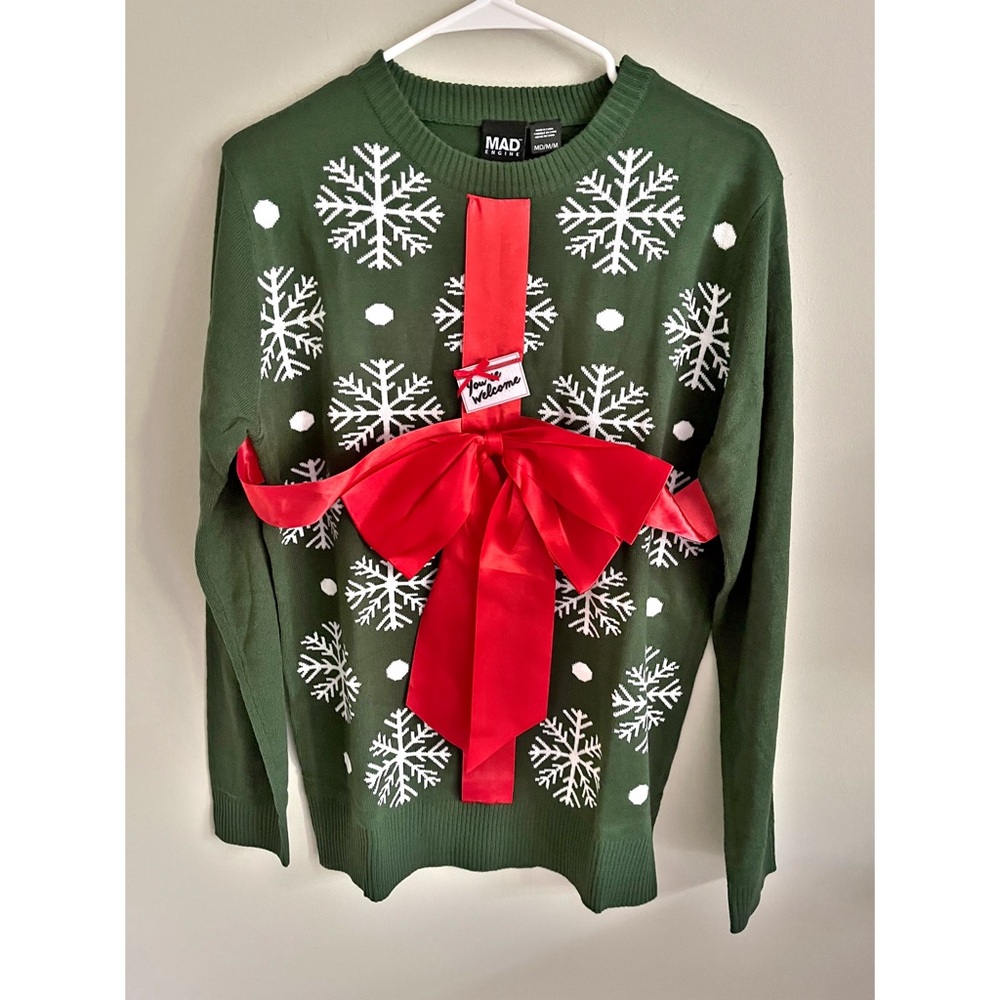 Mad Engine unisex ugly Christmas sweater sz M